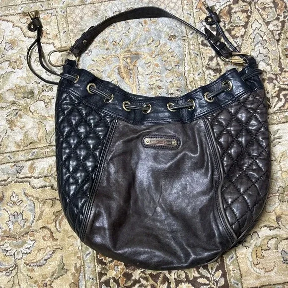 Y2K Juicy Couture Vintage Genuine Leather Shoulder Bag Shoulder Quilted - Picture 9 of 16